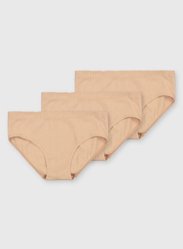 Latte Seamless Stretch Briefs 3 Pack - 4-6 years